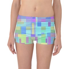 Pastel Geometrical Desing Boyleg Bikini Bottoms by Valentinaart