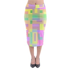 Pastel Colorful Design Midi Pencil Skirt by Valentinaart