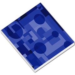 Deep Blue Abstract Design Small Memo Pads