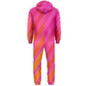 Pink elegant lines Hooded Jumpsuit (Men)  View2