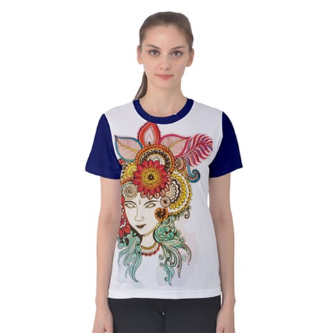 Colorful Artwork Women s Cotton Tee by Contest2484531