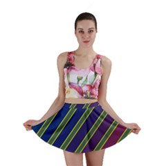 Decorative Lines Mini Skirt by Valentinaart