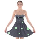 Green bubbles Strapless Dresses View1