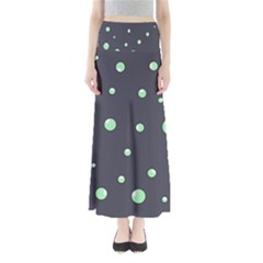 Green Bubbles Maxi Skirts by Valentinaart