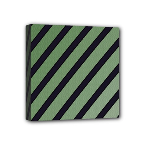 Green Elegant Lines Mini Canvas 4  X 4  by Valentinaart