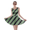 Green elegant lines Skater Dress View1