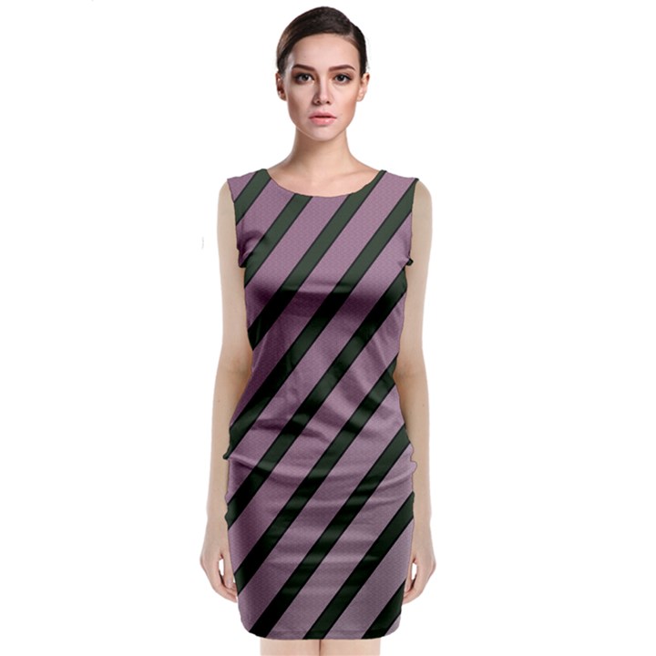 Elegant lines Classic Sleeveless Midi Dress