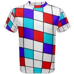 Colorful Cubes  Men s Cotton Tee