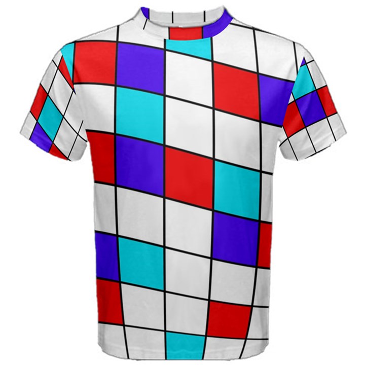 Colorful cubes  Men s Cotton Tee