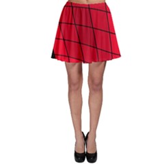Red Abstraction Skater Skirt by Valentinaart