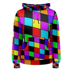 Colorful Cubes  Women s Pullover Hoodie by Valentinaart