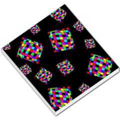 Flying  Colorful Cubes Small Memo Pads by Valentinaart