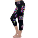 Flying  colorful cubes Capri Winter Leggings  View2