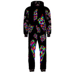 Colorful Abstraction Hooded Jumpsuit (men)  by Valentinaart