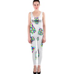 Colorful Abstraction Onepiece Catsuit by Valentinaart