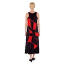 Red abstract flower Sleeveless Maxi Dress View2