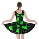 Green abstract flower Skater Dress View2