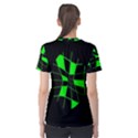 Green abstract flower Women s Cotton Tee View2