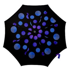 Blue Circles  Hook Handle Umbrellas (medium) by Valentinaart