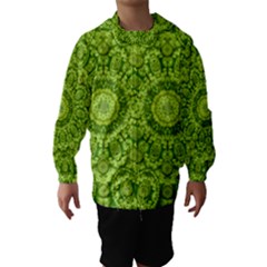 Magic Flowers In  The Deep Valley Of Paradise Hooded Wind Breaker (kids) by pepitasart