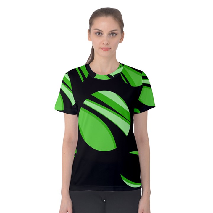 Green balls   Women s Cotton Tee