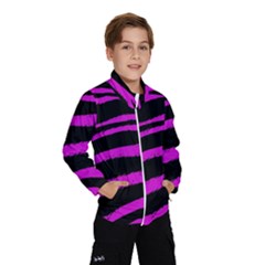 Pink Zebra Wind Breaker (kids) by ArtistRoseanneJones