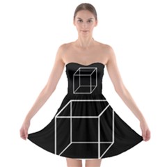 Simple Cube Strapless Dresses by Valentinaart