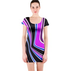 Colors of 70 s Short Sleeve Bodycon Dress