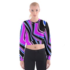 Colors of 70 s Women s Cropped Sweatshirt