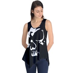 Gothic Skull Sleeveless Tunic by ArtistRoseanneJones