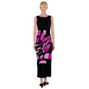 Purple abstraction Fitted Maxi Dress View2