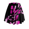 Purple abstraction Mini Flare Skirt View2