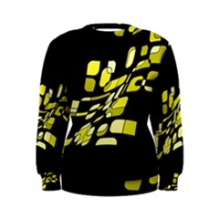 Yellow Abstraction Women s Sweatshirt by Valentinaart