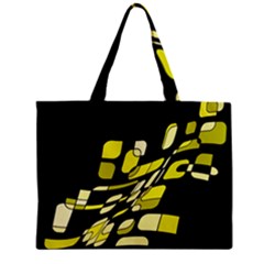 Yellow Abstraction Zipper Mini Tote Bag by Valentinaart