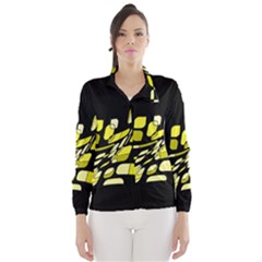 Yellow Abstraction Wind Breaker (women) by Valentinaart