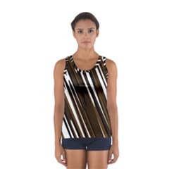 Black Brown And White Camo Streaks Tops by TRENDYcouture