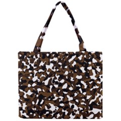 Black Brown And White Camo Streaks Mini Tote Bag by TRENDYcouture