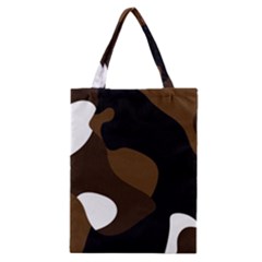 Black Brown And White Abstract 3 Classic Tote Bag by TRENDYcouture