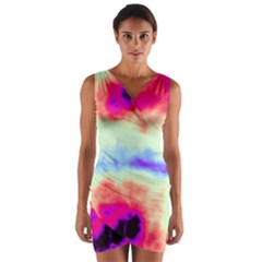 Calm Of The Storm Wrap Front Bodycon Dress by TRENDYcouture