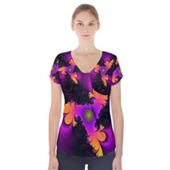 Beginning Short Sleeve Front Detail Top by TRENDYcouture
