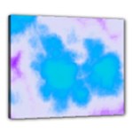 Blue And Purple Clouds Canvas 24  x 20 