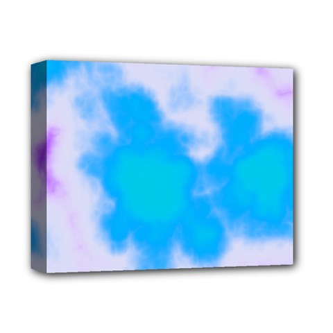 Blue And Purple Clouds Deluxe Canvas 14  X 11  by TRENDYcouture