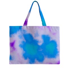 Blue And Purple Clouds Zipper Mini Tote Bag by TRENDYcouture
