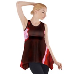 Crimson Sky Side Drop Tank Tunic by TRENDYcouture