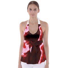 Crimson Sky Babydoll Tankini Top by TRENDYcouture