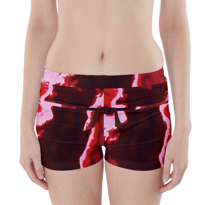 crimson sky Boyleg Bikini Wrap Bottoms