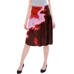 Crimson Sky Midi Beach Skirt by TRENDYcouture