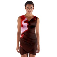 Crimson Sky Wrap Front Bodycon Dress by TRENDYcouture