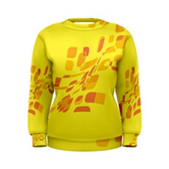 Yellow Abstraction Women s Sweatshirt by Valentinaart