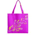 Pink abstraction Zipper Grocery Tote Bag View2